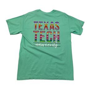 Texas Tech Red Raiders T Shirt Mens M Mint Green Cotton Rainbow Pride University